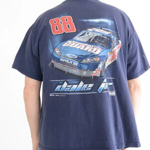 Vintage Chase '07 Navy Dale Jr. National Guard Nascar Short Sleeve Shirt Size 2X